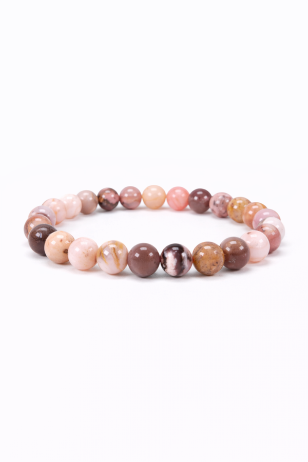 Roze Opaal 8mm (armband, kogel)