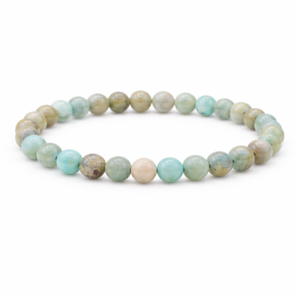 Amazoniet Peru 6mm (armband, kogel)