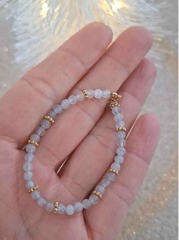 Labradoriet 4mm (armband, kogel)