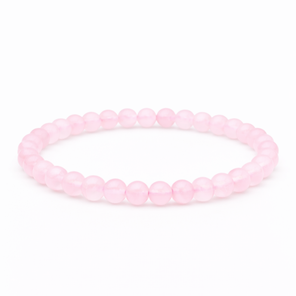 Rozenkwarts 6mm (armband, kogel)