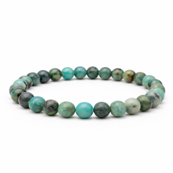 Afrikaanse Turkoois AA 6mm (armband, kogel)
