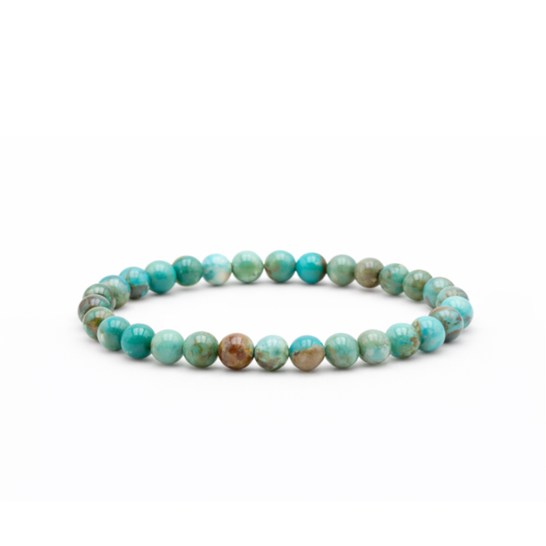Turkoois 6mm A Peru (armband, kogel)