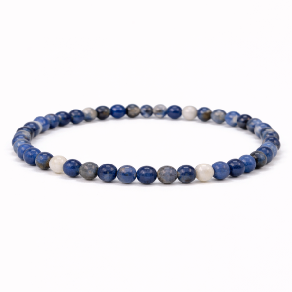 Sodaliet 4mm (armband, kogel)