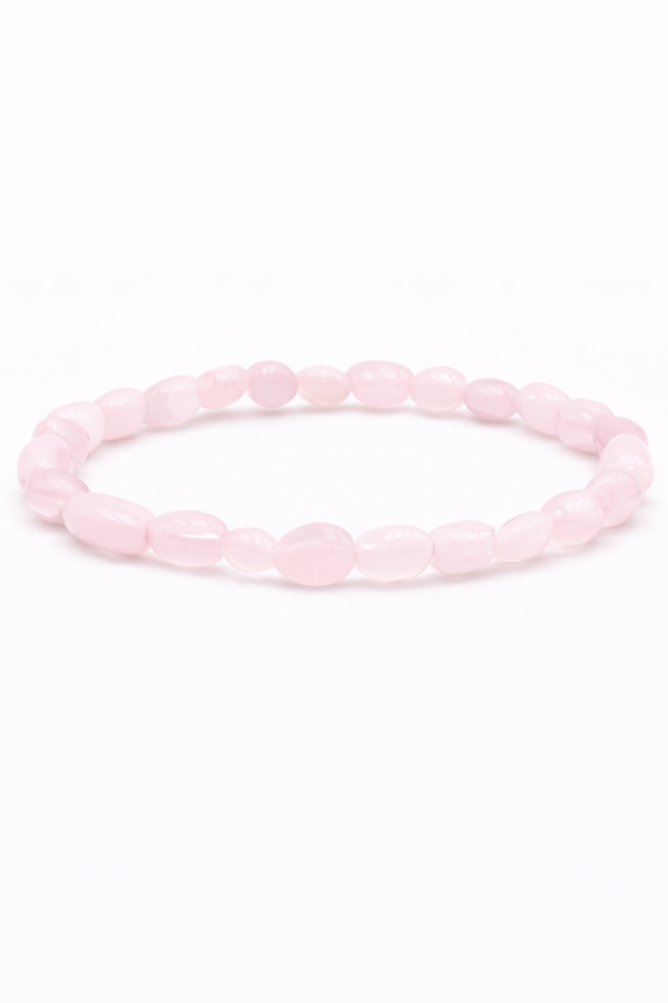 Rozenkwarts 6-8mm (armband, trommelsteentjes)