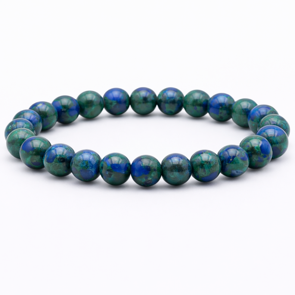 Azuriet & Malachiet 8mm (armband, kogel)