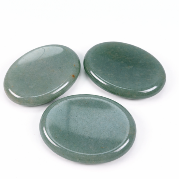 Groene Aventurijn Duimsteen | Worry stone | Stress steen