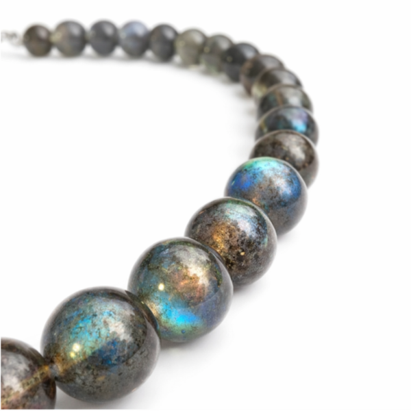 Labradoriet ketting donker