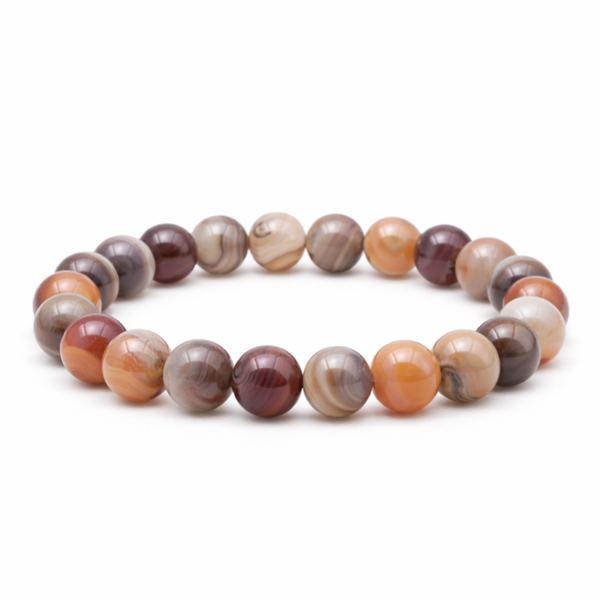 Botswana Agaat AA 8mm (armband, kogel)