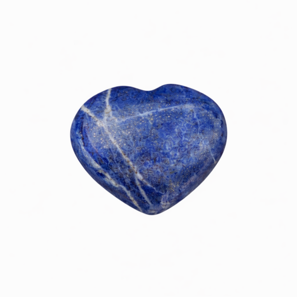 Lapis Lazuli hart met Pyriet