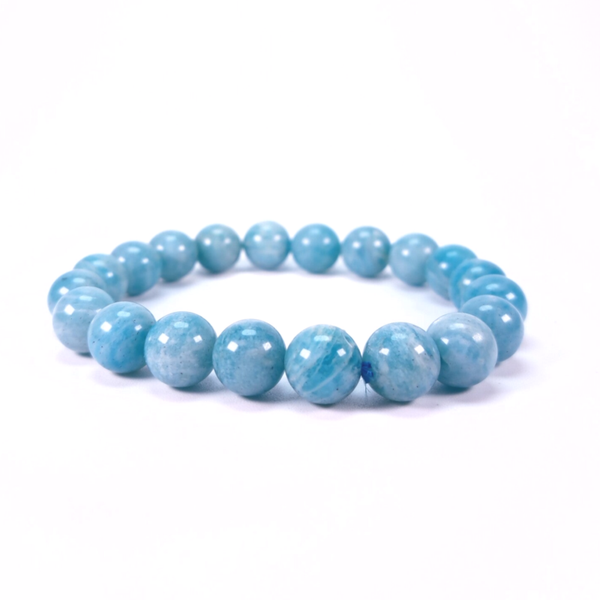 Amazoniet Peru 10mm (armband, kogel)