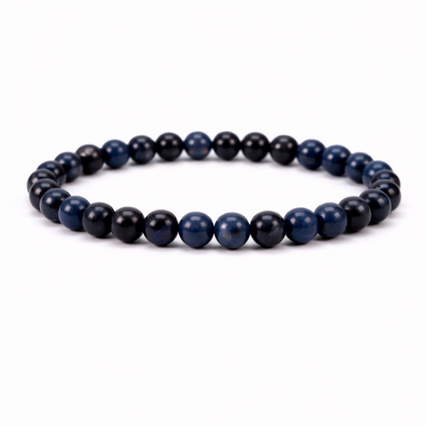 Sodaliet 8mm AA herenarmband XL (armband, kogel)