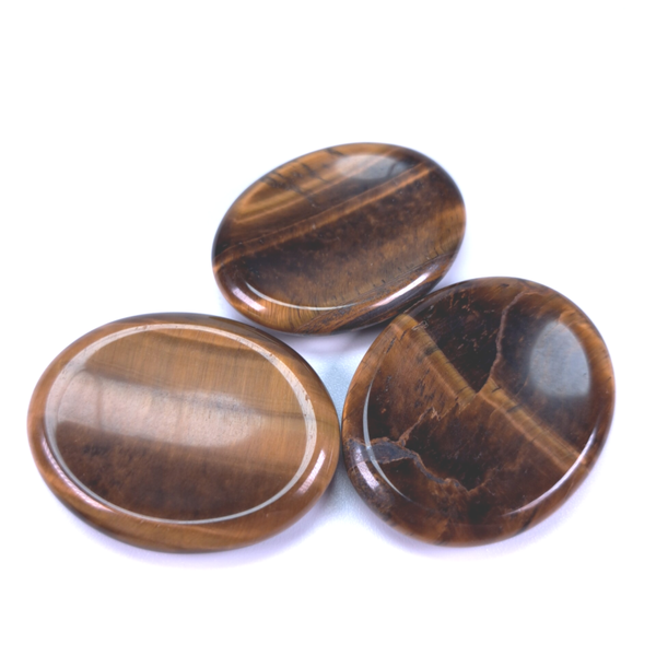 Tijgeroog Duimsteen | Worry stone | Stress steen