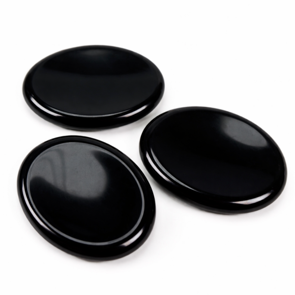Zwarte Obsidiaan Duimsteen