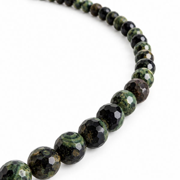 Kambaba Jaspis ketting facet 6 mm