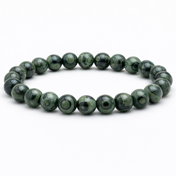 Kambaba Jaspis 8mm (armband, kogel)