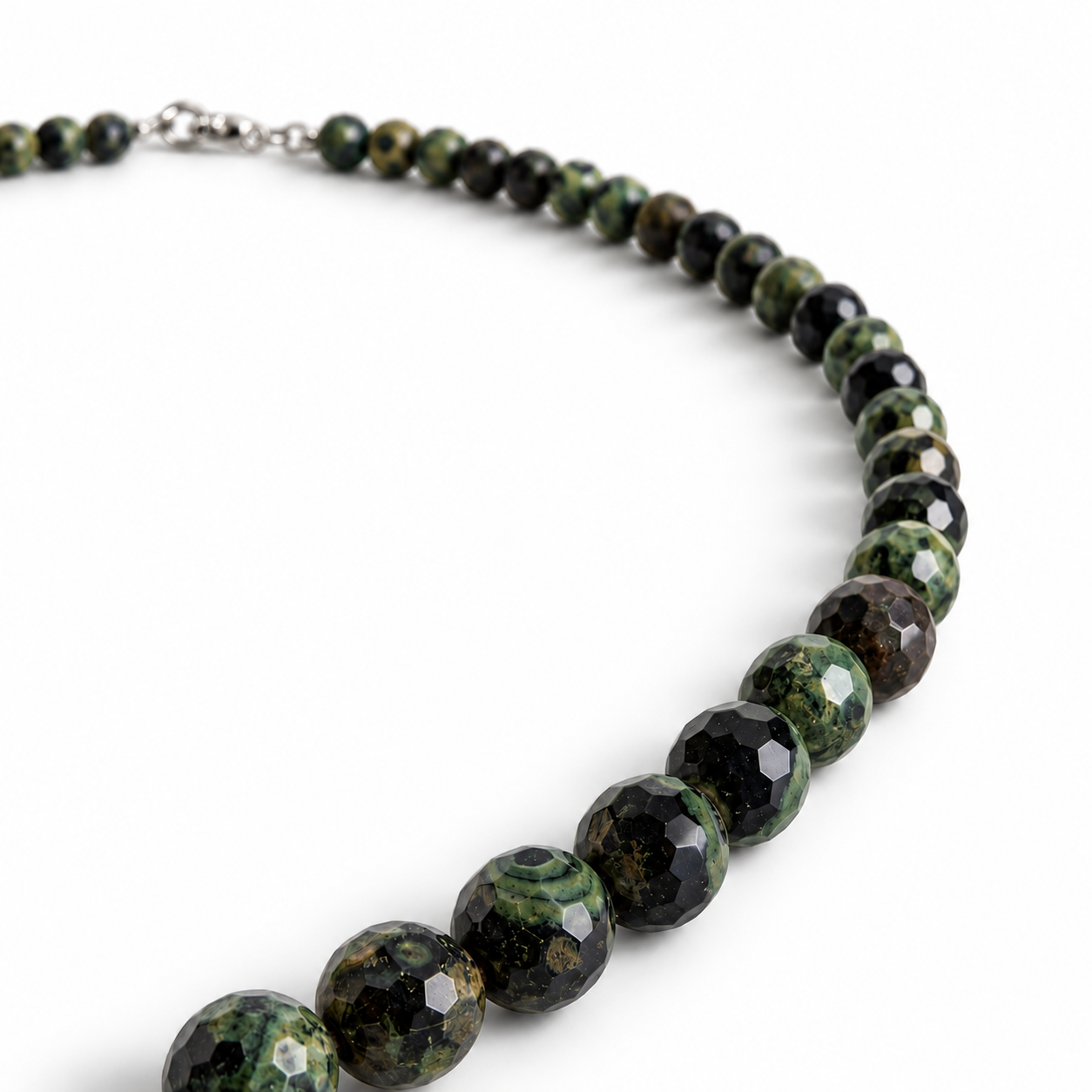 Kambaba Jaspis ketting facet 6 mm | 45 cm