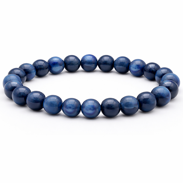 Blauwe Kyaniet armband rond