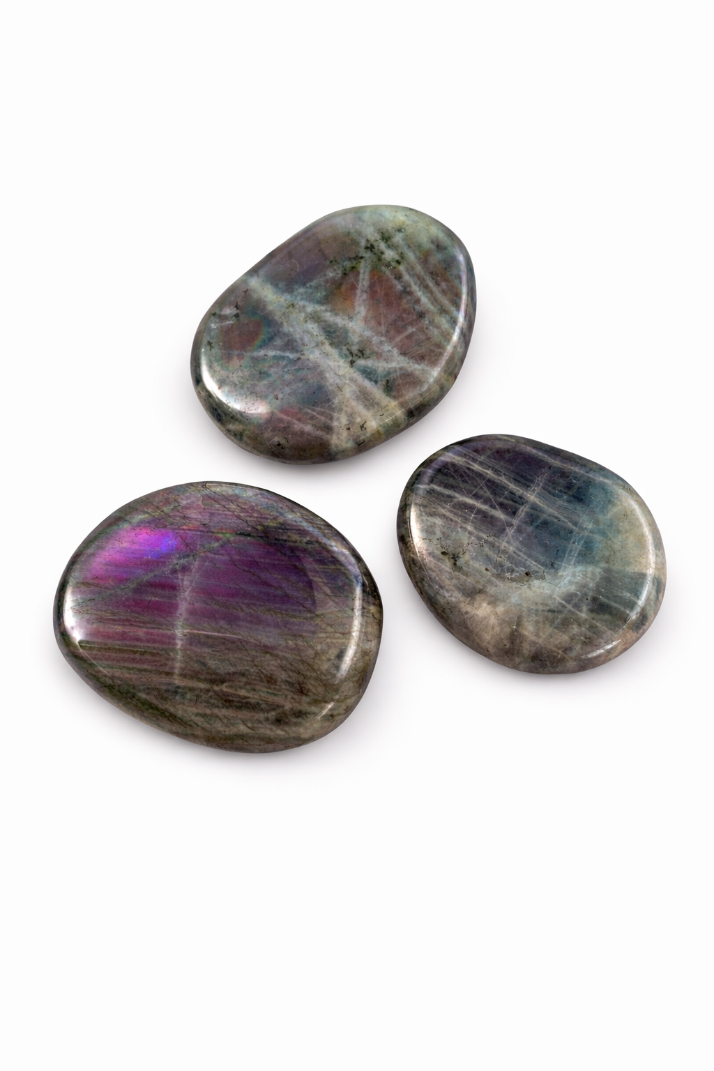 Paarse Labradoriet AA+ Oplegsteen Large 30-45mm