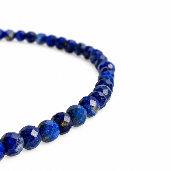 Lapis Lazuli ketting facet 4 mm