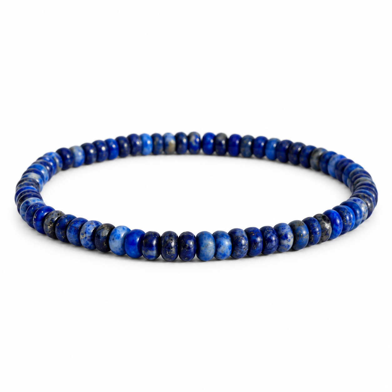 Lapis Lazuli armband donut 4 mm