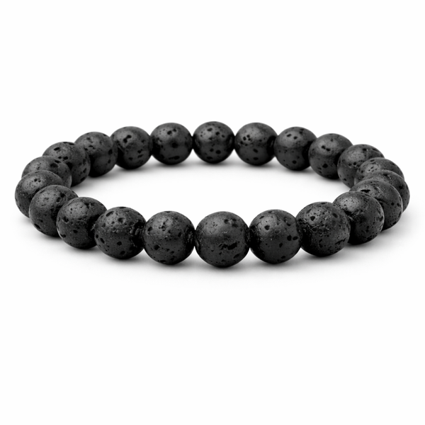 Lavasteen Armband, rond