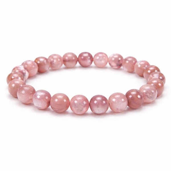 Lepidoliet in Mica roze armband