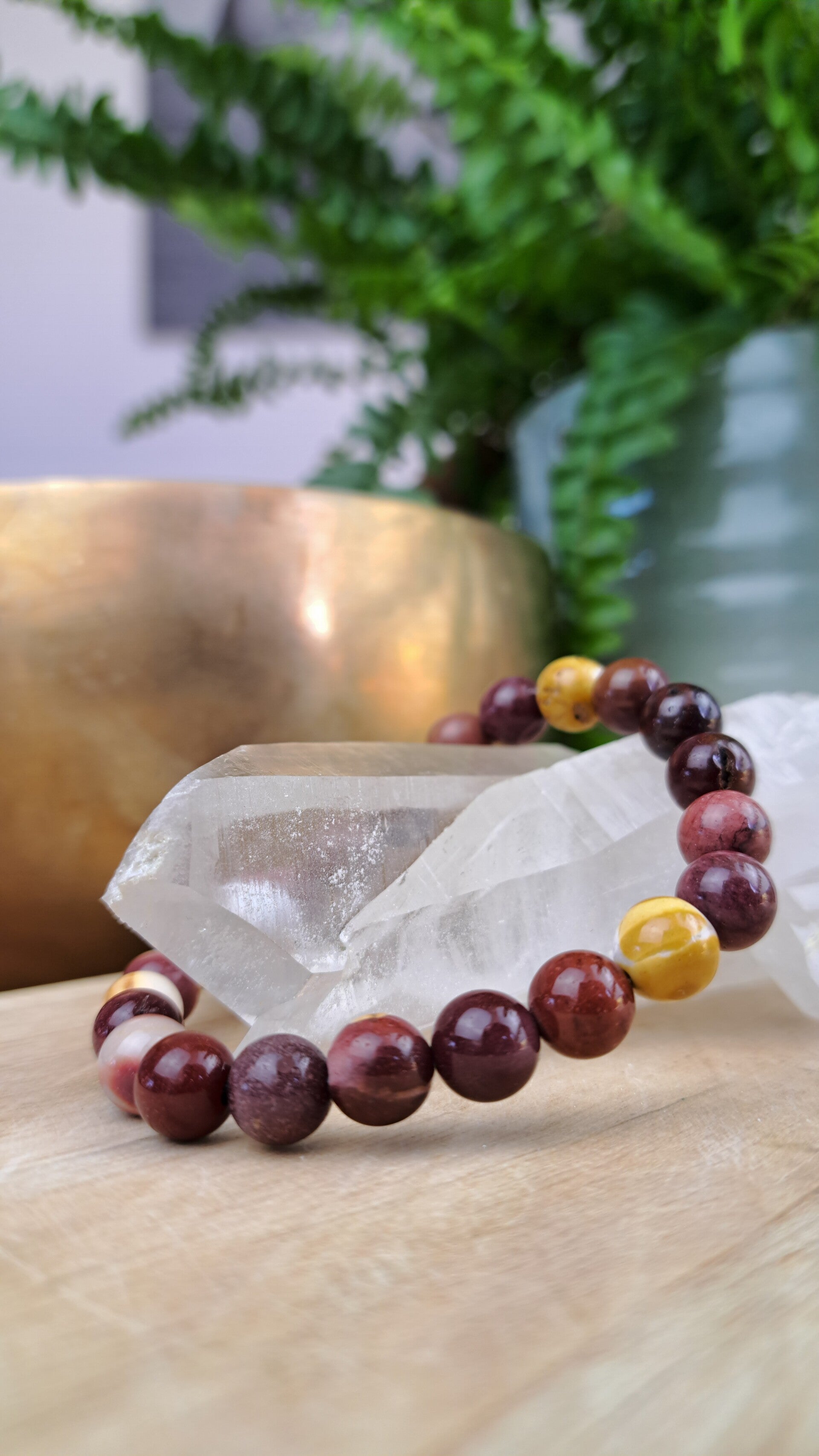 Mookaiet Jaspis 8mm (armband, kogel)