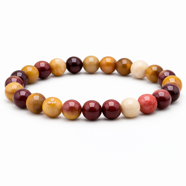 Mookaiet Jaspis 8mm (armband, kogel)