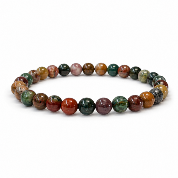 Oceaan Jaspis armband 6 mm