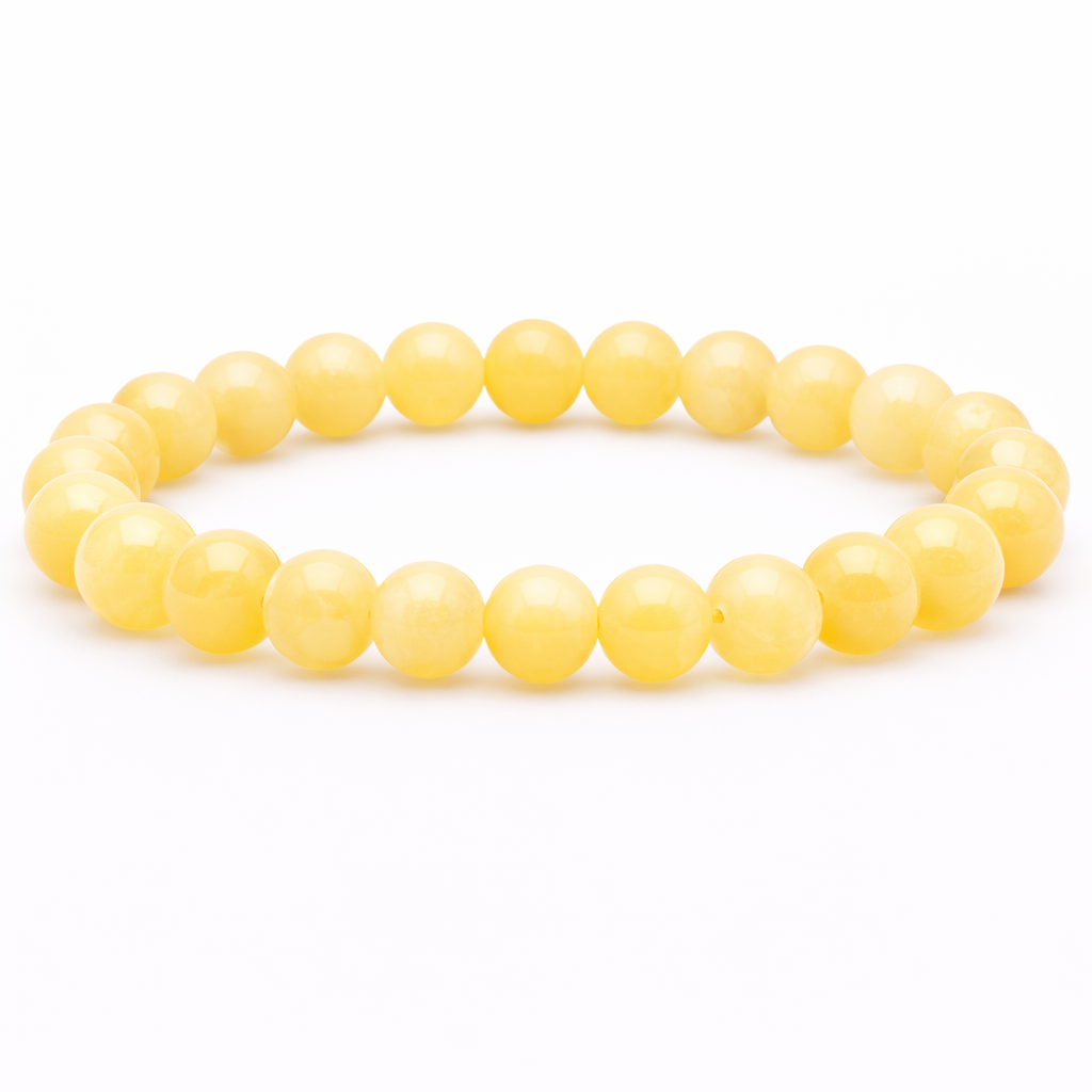oranje calciet armbanden 8 mm