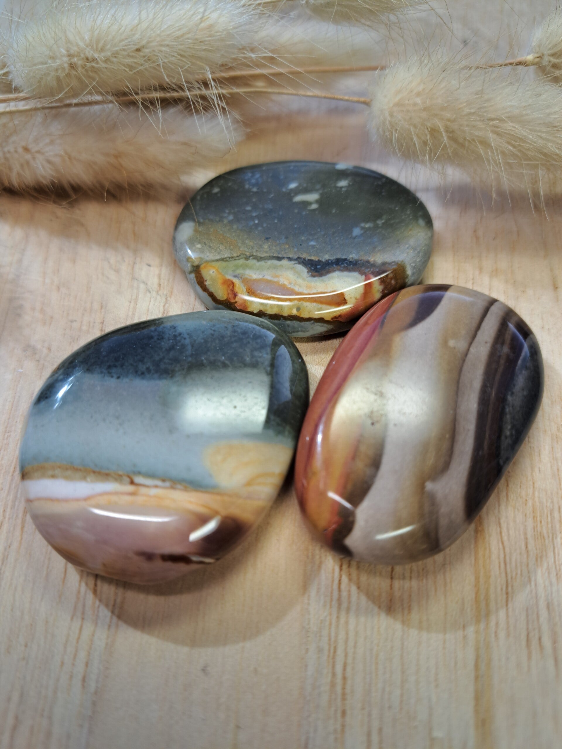 Polychroom Jaspis AA+ Oplegsteen Large 30-45mm