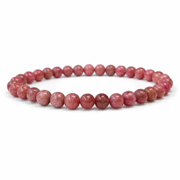 Rhodoniet armband 6 mm