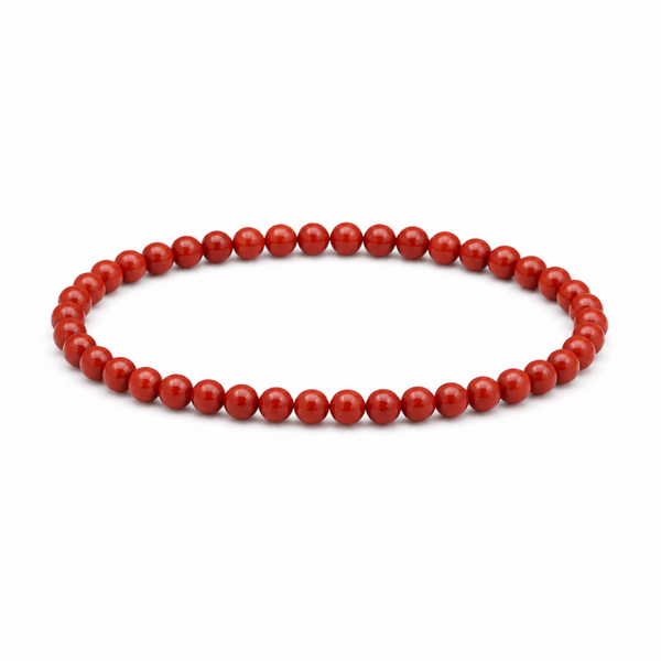 Rode Jaspis armband 4, 6 of 8 mm
