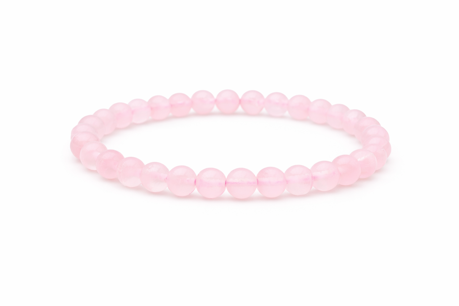 Rozenkwarts 6mm (armband, kogel)