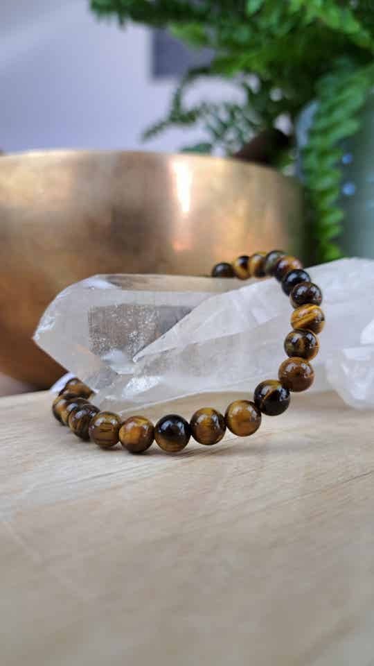 Tijgeroog 6mm (armband, kogel)