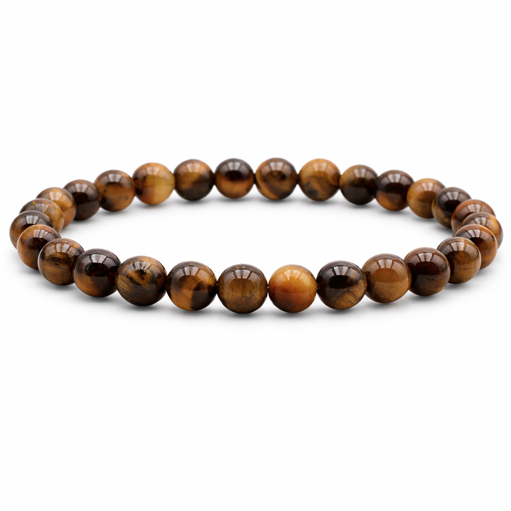 Tijgeroog 6mm (armband, kogel)