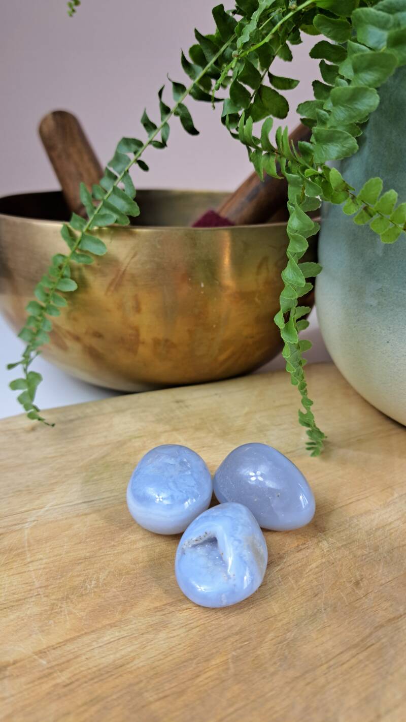 Chalcedoon trommelsteen 35-45mm