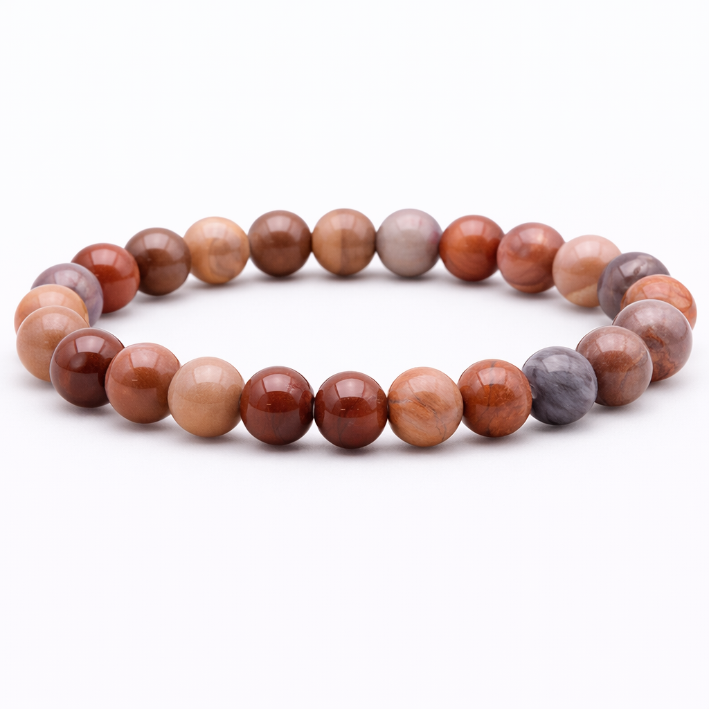 Versteend Hout 8mm (armband, kogel)