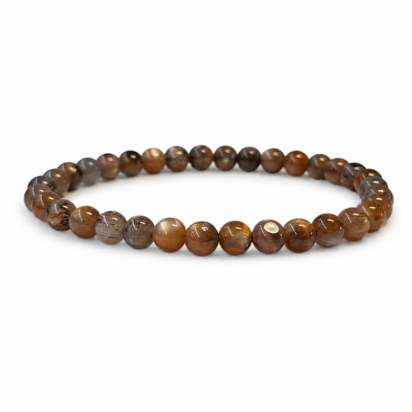 Zwarte Zonnesteen armband 4-5 mm