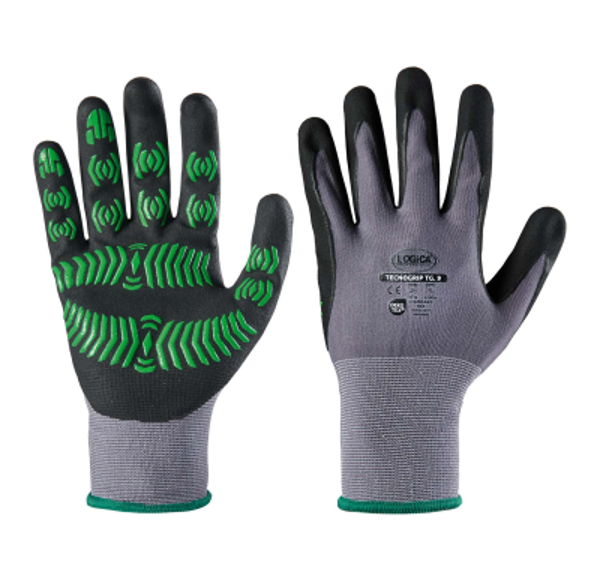 Guanti da Lavoro Tecnogrip Logica – Nitrile Superfine, Grip Potenziato e Touch Screen