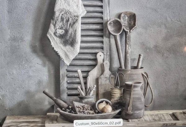 Grijs keukentafereel