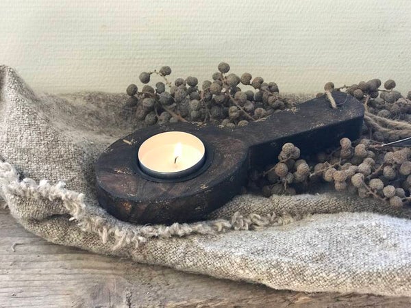 Waxinehouder lepel ovaal