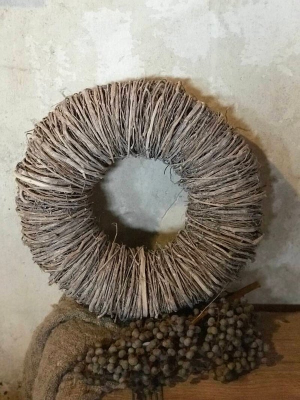 Twig wreath white wash krans