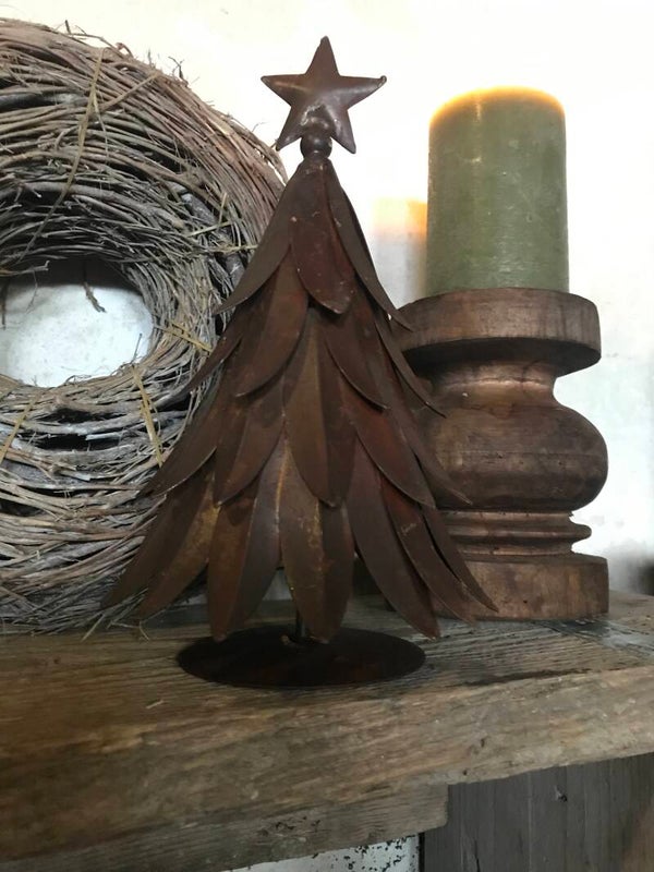 Roestige kerstboom