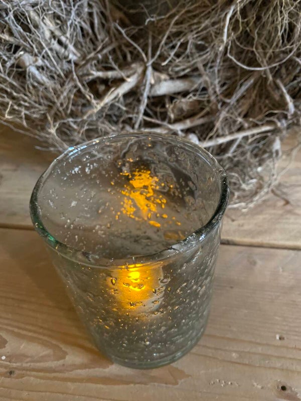Bubble glas waxine, 11 cm