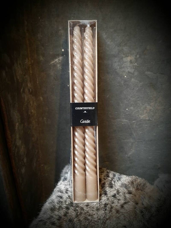 Twist kaarsen caramel