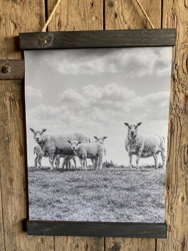 Kleine wanddoek schapen