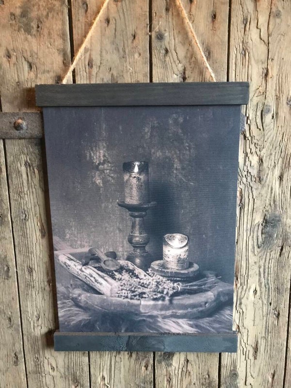 Kleine wanddoek kandelaar