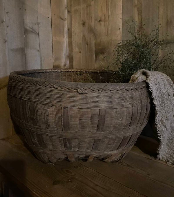 Oude Chinese rieten mand
