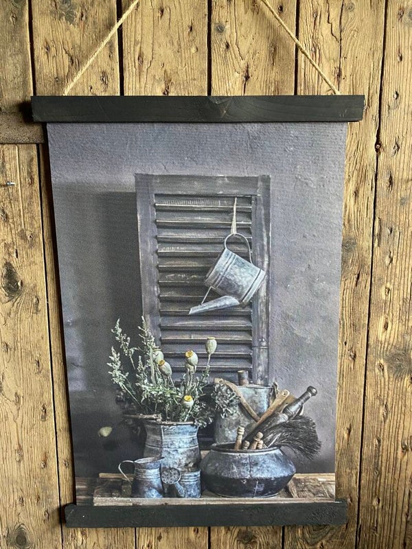 Wanddoek zink en luik